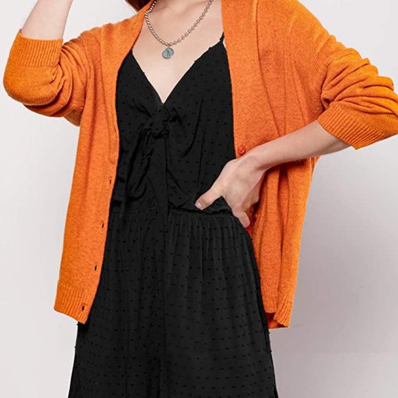 Diva Sky Sweaters - Diva Sky Button Down Wool Blend Knit Cardigan Long Sleeve Sweater